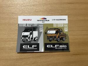 【送料込み即決】ISUZU いすゞ ELF エルフ ミオ いすず トラック ステッカー 純正 正規品 東京オートサロン2024限定 【非売品・レア】