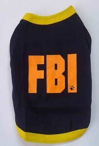 小型犬用★「FBI」のTシャツ　3号サイズ