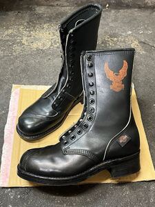 デッドストック 80s Harley Davidson ブーツ 8 レースアップ PT83 ハーレー バイカー ワークブーツ ヴィンテージ 50s 60s 70s REDWING