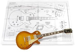 1959 Les Paul Standard 　実寸製図