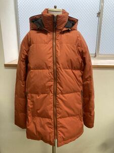 【POLO BRITISH COUNTRY ダウンジャケット】Lサイズ　メンズ　オレンジ　アウター　古着　ビンテージ　ファッション【C6-2③】1027