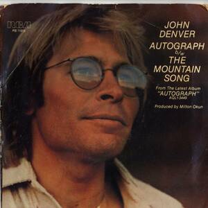 John Denver 「Autograph/ The Mountain Song」米国RCA盤EPレコード