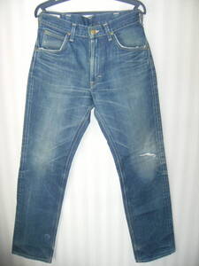 ■Lee AMERICAN RIDERS デニムパンツ LM5101 W30 日本製 14.4oz ストレート ダメージあり■101Z