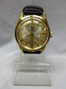 y6369 ヴィンテージ 稼動品 RADO ラドー　腕時計 Golden Horse ゴールデンホース 自動巻き AT 11674 メンズ 30石 デイト JEWELS 現状品