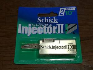 【1個】Schick Injector Ⅱ 2枚刃 替刃 10枚入 ST-10 シック インジェクター 2 剃刀 カミソリ 髭剃り ヒゲソリ