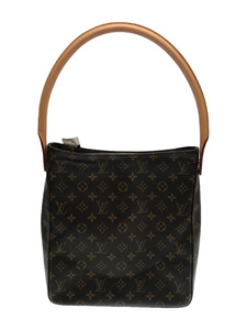 LOUIS VUITTON◆ルーピング_モノグラム_BRW/PVC/BRW