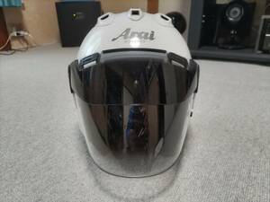 【中古・美品】Arai VZ-RAM PLUS グラスホワイト サイズ59-60㎝ 170回使用