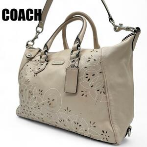 【美品】COACH オプアート 2WAY ハンドバッグ ショルダーバッグ