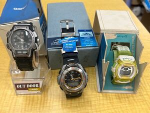 SO【長期保管品】【動作未確認】腕時計 CASIO カシオ Baby-G SEA PATHFINDER GEO TRAIL クオーツ FT-611 SPF-51 デジタル