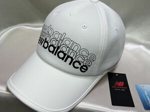 美品 ニューバランス ゴルフ New balance GOLFゴルフ キャップ FIELDSENSOR スムース 5パネルキャップ レディース ホワイト