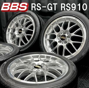 鍛造★BBS RS-GT RS910E&245/40R18 ブリヂストン レグノ GR-XT 4本 B241023-B3 アウディ A4 A5 S4 S5等/8J +35 5H 112 検18インチホイール