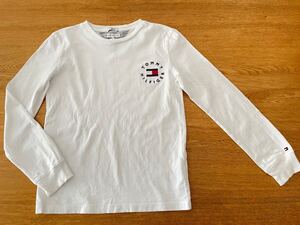 トミーヒルヒィガー　 キッズ　長袖Tシャツ サイズ152 ロンT 長袖 TOMMY HILFIGER 【難あり】 白