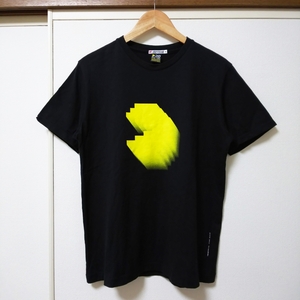 【記念T】ユニクロ パックマン 30TH ANNIVERSARY 半袖Tシャツ XLサイズ ブラック×イエロー