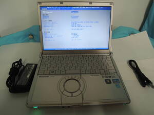 Panasonic 機器名称:CF-S10 品番:CF-S10CWHDS CPU:i5-2520M 2.5GHGHz メモリ:4GB HDD:320GB DVD:MULTI 付属品:純正アダプター