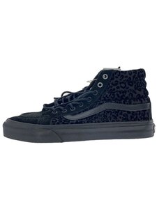 VANS◆レオパード/sk8-hi/ハイカットスニーカー/US6/BLK