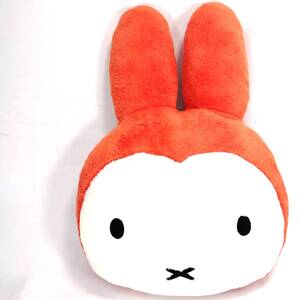 希少 miffy 雪の日のうさこちゃん ダイカット フェイス 型 クッション 大 ミッフィー ふわふわ ぬいぐるみ セキグチ Dick Bruna