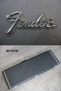 ◆管理HC-FDP5 ◆即決◆ FENDER ストラト/テレキャスター用？　ビンテージ角型ハードケース　鍵1本付き　ブラック　used