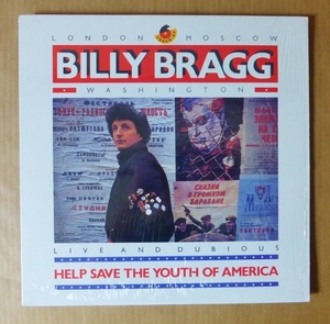 BILLY BRAGG「HELP SAVE THE YOUTH OF AMERICA」米ORIG [ELEKTRA] シュリンク美品