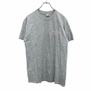 GILDAN 半袖 プリント Tシャツ Mサイズ ギルダン バックプリント グレー 古着卸 アメリカ仕入 t2405-3005