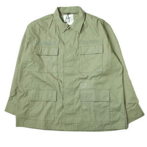 新品 WTAPS ダブルタップス 22SS 日本製 JUNGLE 02 / LS / COTTON. POPLIN ジャングルシャツ 221WVDT-SHM03 03(L) OLIVE DRAB s18161