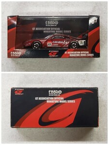 エブロ 1/43 ザナヴィ ニスモ Z スーパーGT500 2007 後期型 シルバー/レッド 43957