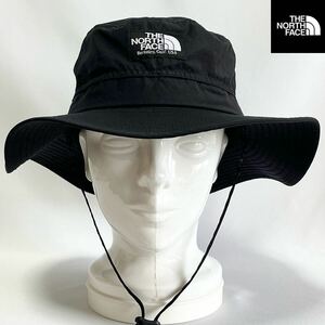 【超美品】②THE NORTH FACE ザ ノースフェイ軽量 UVケア Horizon Hat ホライズンハット ブラック size M