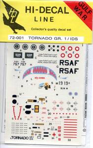 1/72　ハイデカール　Hi Decal HD720001 Panavia Tornado GR.1