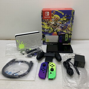 MIN【現状渡し品】NINTENDO SWITCH 有機ELモデル スプラトゥーン3エディション HEG-S-KCAAA 任天堂 スイッチ〈034-241219-AB-04-YOK〉