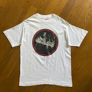 美品☆90s USA製 SOF Tee Soul 両面プリント Tシャツ L 白 ビンテージ Jazz ジャズ サックス フォトプリント ビッグサイズ