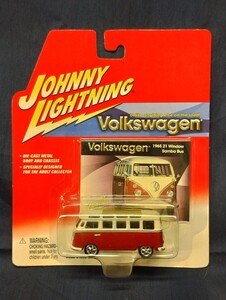 ジョニーライトニング 1/64 65年型 フォルクスワーゲン ２１ウィンドウ サンバ バス JOHNNY LIGHTNING Volkswagen 21 Window Samba Bus