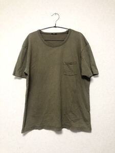 DENHAM 半袖 Tシャツ ポケット XL カーキ デンハム