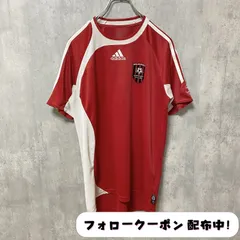 古着 used　adidas　アディダス　サッカーゲームシャツ　赤