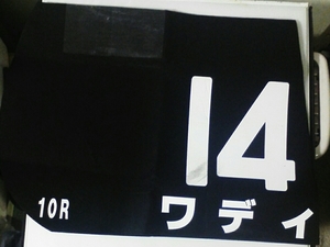 ワディ　2015年なにわステークス　藤岡佑介騎手　実使用　ゼッケン
