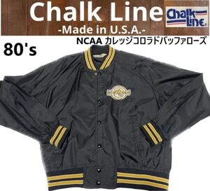 80s USA Chalk Line NCAA コロラドバッファローズウインドブレーカー