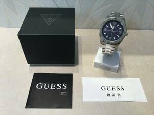 【新品】GUESS ゲス メンズ腕時計 GW0327G1 ネイビー☆未使用