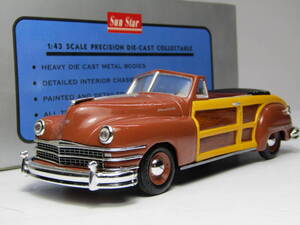 CHRYSLER TOWN & COUNTRY 1/43 クライスラー タウン＆カントリー 1947~48 ウッディ Woody 40s 50s NARU 未展示 Sunsutar タウカン V8 SURF 