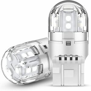 12V-24V車用 T20 ダブル球 LED レッド 爆光 テールランプ/ブレーキランプ 無極性 15連3030SMD W21/5