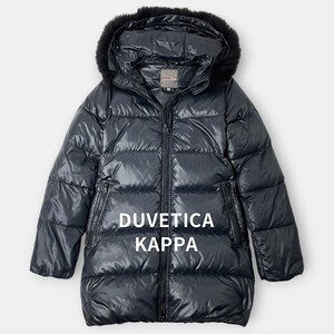 DUVETICA KAPPA デュベティカ カッパ フォックスファー ダウンコート 38 S レディース ダークグレー D.037.00.U 1057.R-FGB 高級 ダウン