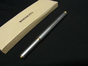 ■新品■未使用■ MIKIMOTO ミキモト 本真珠 アコヤ真珠 パール 約3mm リップブラシ リップライナー シルバー系 DG8620