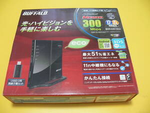 BUFFALO　バッファロー　無線LAN親機　WHR-G301N/U　300Mbps USB2.0用　無線子機セット