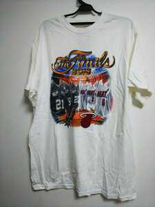 未使用長期保管品 NBA 2013FINAL HEAT SPURS 記念Tシャツ L 