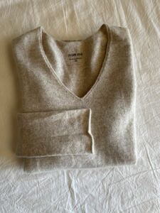 エヴァムエヴァ　cashmere Vネック　カシミア100%ニット　evam eva 定価32000円