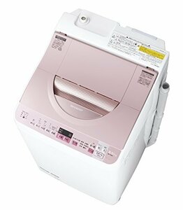 【中古】 シャープ タテ型洗濯乾燥機 穴なし槽 5.5kg ピンク ES-TX5A-P