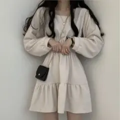 レディース　ワンピース　スカート　膝丈　可愛い　セクシー　春　ドレス　韓国