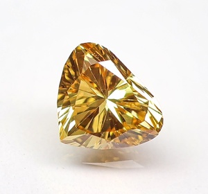 【１００円～】0.137ct 天然ダイヤ Fancy Deep Orangy Yellow（ナチュラルカラー）SI1　X