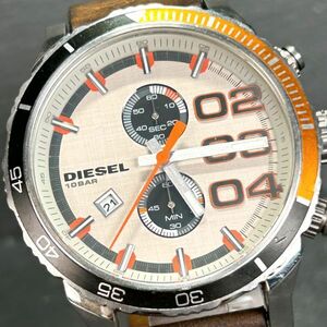 海外モデル DIESEL ディーゼル DZ-4310 腕時計 クオーツ アナログ カレンダー クロノグラフ ステンレススチール 電池交換済み 動作確認済み
