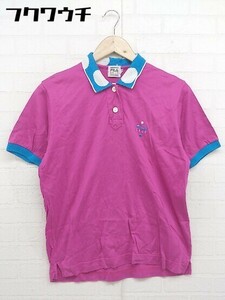◇ FILA GOLF フィラ 半袖 ポロシャツ サイズ42 ピンク系 レディース