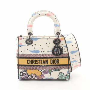 ディオール レディディオール ブランドオフ Dior キャンバス ハンドバッグ ジャガード 中古 レディース