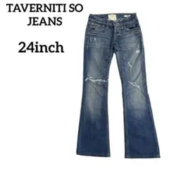 《TAVERNITI SO JEANS》PEGGY【24インチ】ダメージジーンズ