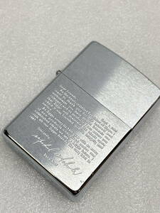 ●ZIPPO　ジッポライター　プレジデントメッセージ　キズ、へこみあり　動作未確認　現状お渡し　定形外140円発送可(u240510_13_25)